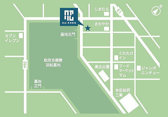 HAIRREM ヘアリム　近隣地図